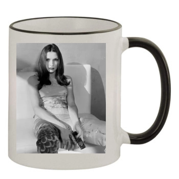 Famke Janssen 11oz Colored Rim & Handle Mug