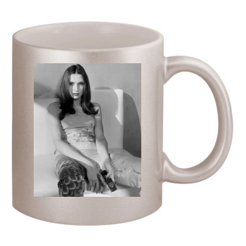 Famke Janssen 11oz Metallic Silver Mug