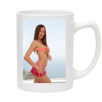 Erica Ellyson 14oz White Statesman Mug