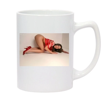 Erica Ellyson 14oz White Statesman Mug