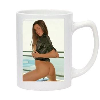 Erica Ellyson 14oz White Statesman Mug