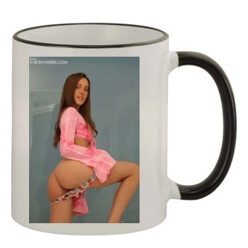 Erica Ellyson 11oz Colored Rim & Handle Mug