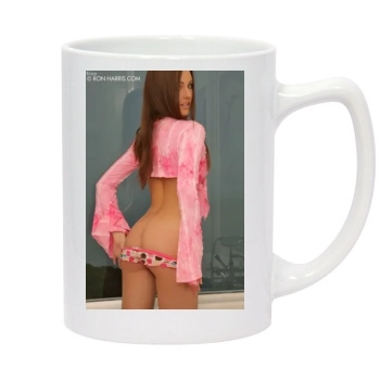 Erica Ellyson 14oz White Statesman Mug