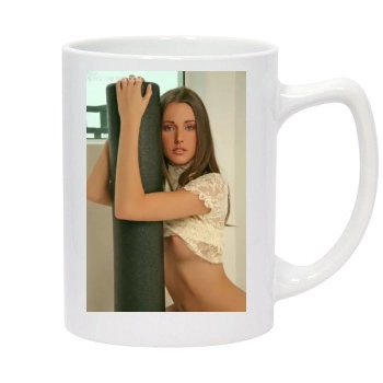 Erica Ellyson 14oz White Statesman Mug