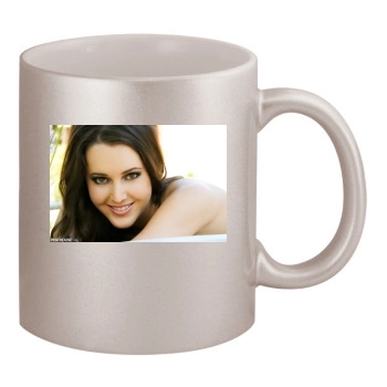 Erica Ellyson 11oz Metallic Silver Mug