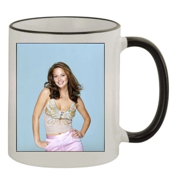 Josie Maran 11oz Colored Rim & Handle Mug