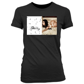 Nicki Minaj Women's Junior Cut Crewneck T-Shirt