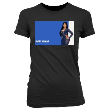 Nicki Minaj Women's Junior Cut Crewneck T-Shirt