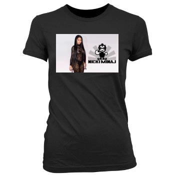 Nicki Minaj Women's Junior Cut Crewneck T-Shirt