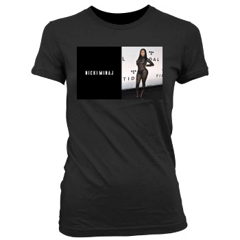 Nicki Minaj Women's Junior Cut Crewneck T-Shirt