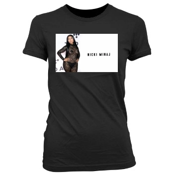 Nicki Minaj Women's Junior Cut Crewneck T-Shirt