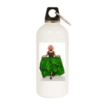 Nicki Minaj White Water Bottle With Carabiner