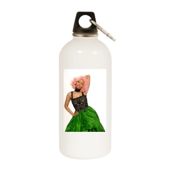 Nicki Minaj White Water Bottle With Carabiner