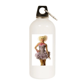 Nicki Minaj White Water Bottle With Carabiner