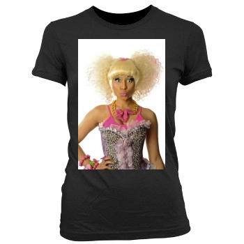 Nicki Minaj Women's Junior Cut Crewneck T-Shirt