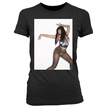 Nicki Minaj Women's Junior Cut Crewneck T-Shirt