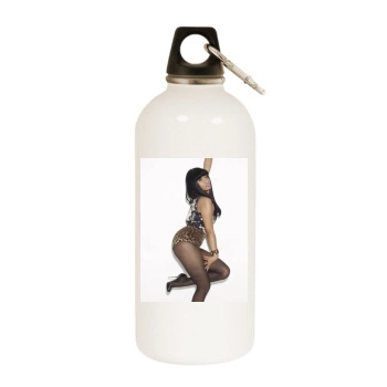 Nicki Minaj White Water Bottle With Carabiner