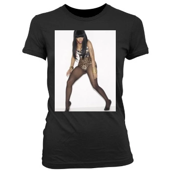 Nicki Minaj Women's Junior Cut Crewneck T-Shirt