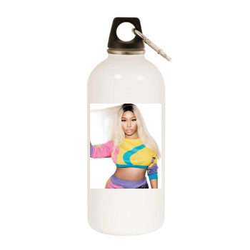 Nicki Minaj White Water Bottle With Carabiner