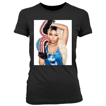 Nicki Minaj Women's Junior Cut Crewneck T-Shirt