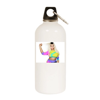 Nicki Minaj White Water Bottle With Carabiner