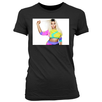 Nicki Minaj Women's Junior Cut Crewneck T-Shirt