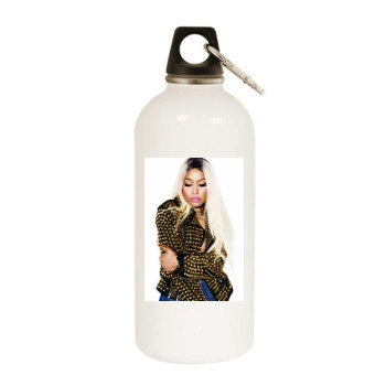 Nicki Minaj White Water Bottle With Carabiner