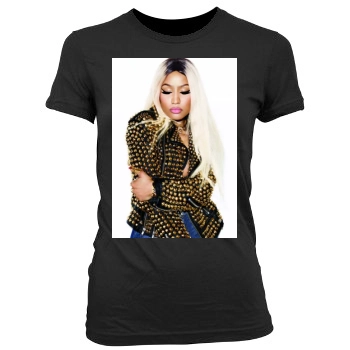 Nicki Minaj Women's Junior Cut Crewneck T-Shirt