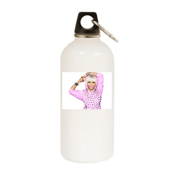 Nicki Minaj White Water Bottle With Carabiner