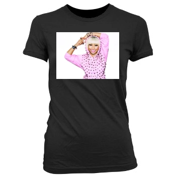 Nicki Minaj Women's Junior Cut Crewneck T-Shirt