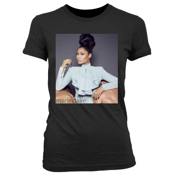 Nicki Minaj Women's Junior Cut Crewneck T-Shirt