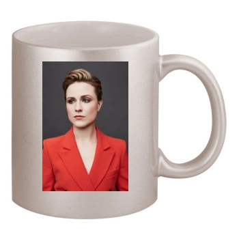 Evan Rachel Wood 11oz Metallic Silver Mug