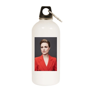 Evan Rachel Wood White Water Bottle With Carabiner