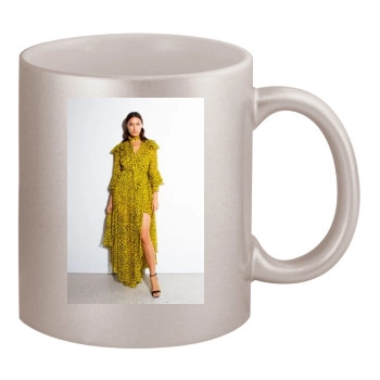 Irina Shayk 11oz Metallic Silver Mug