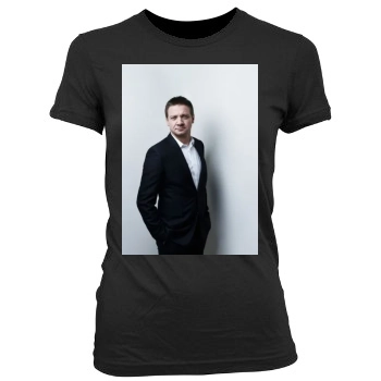 Jeremy Renner Women's Junior Cut Crewneck T-Shirt