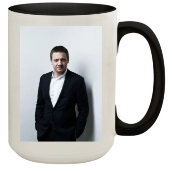 Jeremy Renner 15oz Colored Inner & Handle Mug