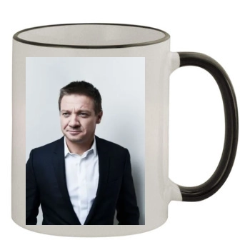 Jeremy Renner 11oz Colored Rim & Handle Mug