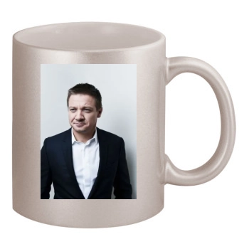 Jeremy Renner 11oz Metallic Silver Mug