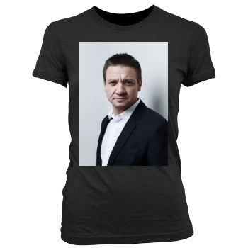 Jeremy Renner Women's Junior Cut Crewneck T-Shirt