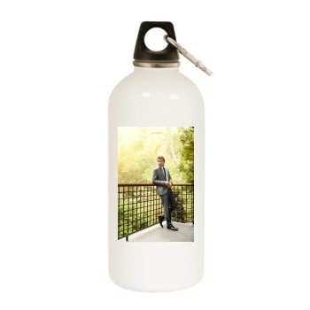 Jeremy Renner White Water Bottle With Carabiner