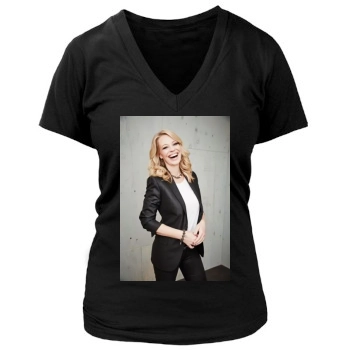 Jeri Ryan Women's Deep V-Neck TShirt