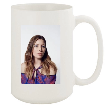 Jessica Biel 15oz White Mug