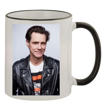 Jim Carrey 11oz Colored Rim & Handle Mug