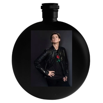 Jim Carrey Round Flask