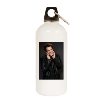 Jim Carrey White Water Bottle With Carabiner