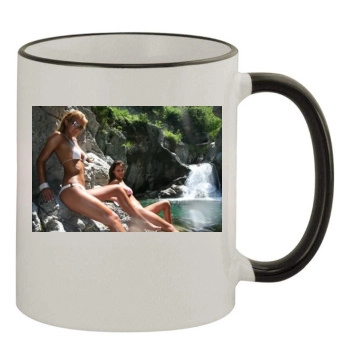 R-GO 11oz Colored Rim & Handle Mug