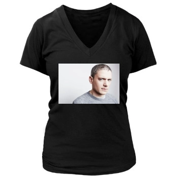 Wentworth Miller Women's Deep V-Neck TShirt