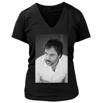 Javier Bardem Women's Deep V-Neck TShirt