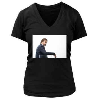 Javier Bardem Women's Deep V-Neck TShirt