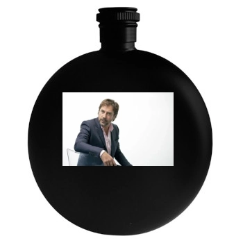 Javier Bardem Round Flask